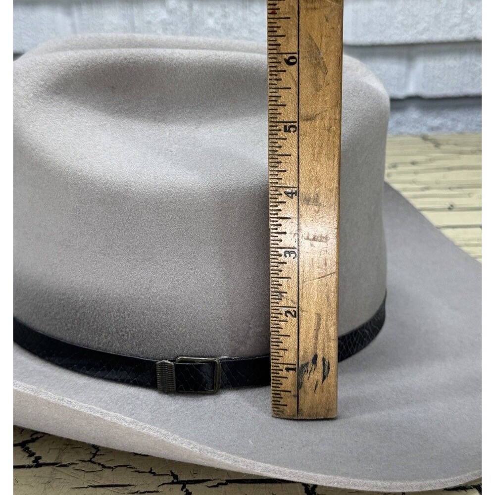 VTG Sheplers Dyna Felt Fur Blend Western Mens Cowboy Hat Size 7 USA - Picture 6 of 16